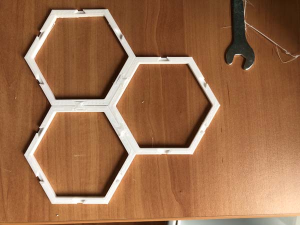 Gardyn 3D printed trellis pieces together back