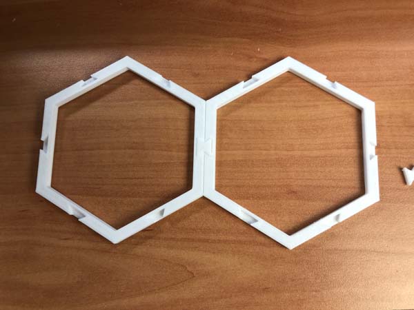 Gardyn 3D printed trellis together