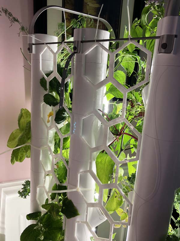 Gardyn 3d printed trellis view from back