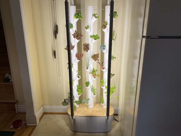 Gardyn Review System with Lights On