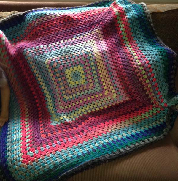Granny Treasures Throw Crocheted Blanket by Chris