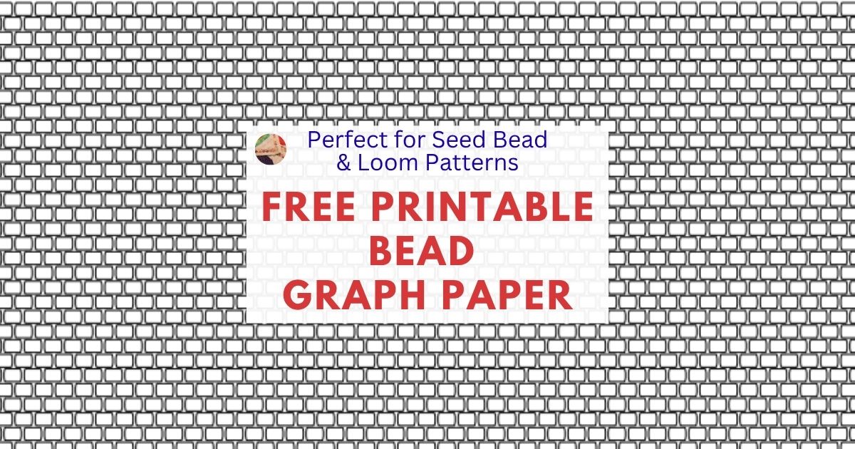 たまページ Printable Seed Bead Graph Paper (FREE Designer Download!)