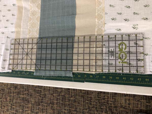 Green Strip Quilt Even Up Edge 2