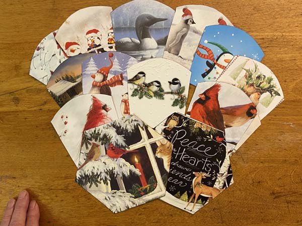 Greeting Card Basket Cards Cut Out