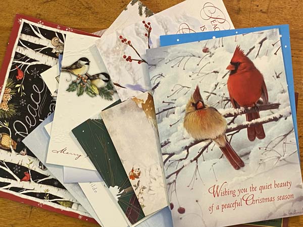 Recycle Greeting Card Basket Cards