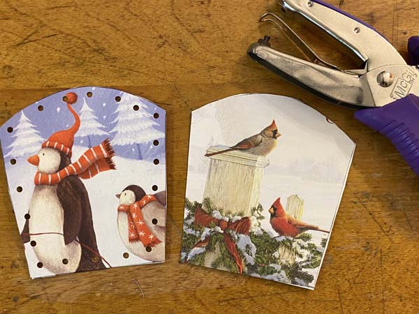 Greeting Card Basket Punch Holes In Cards