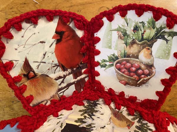 Greeting Card Basket Side Stitched