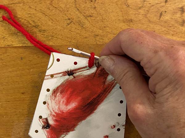 Greeting Card Basket Stitch Around Card 1