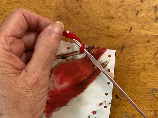 Greeting Card Basket Stitch Around Card 2