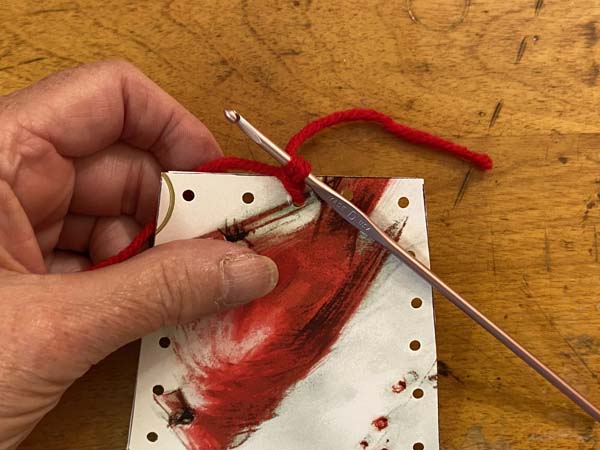 Greeting Card Basket Stitch Around Card 3