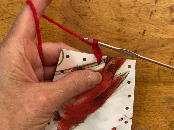 Greeting Card Basket Stitch Around Card 4