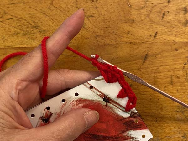 Greeting Card Basket Stitch Around Card 6