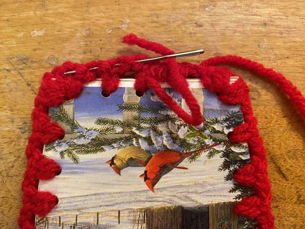 Greeting Card Basket Stitch Around Card 8