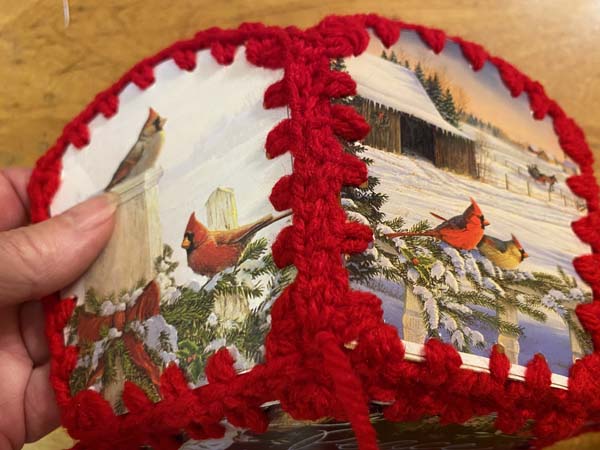 Greeting Card Basket Stitch Sides Together