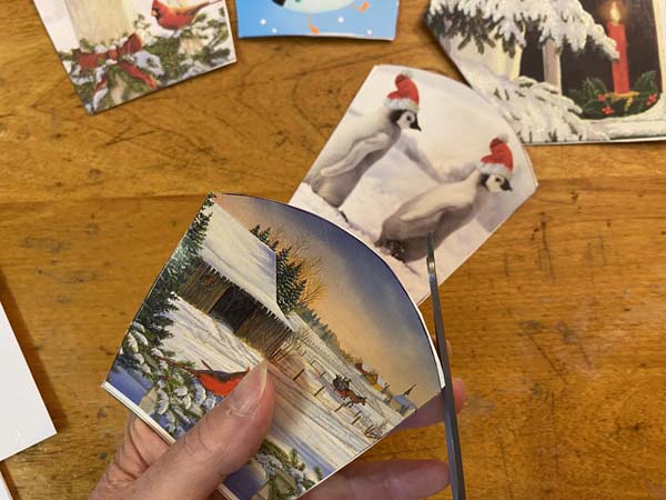 Greeting Card Basket Trim Cards