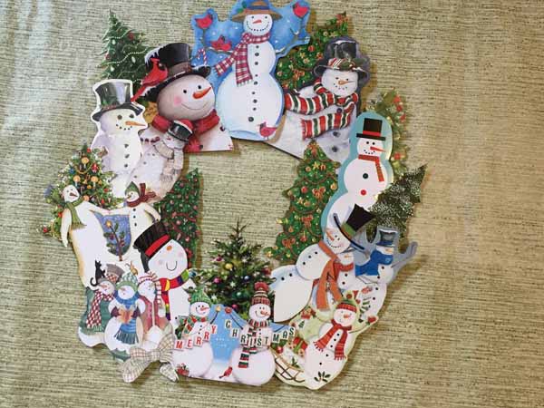 Greeting Card Wreath Tutorial Arrange Cards