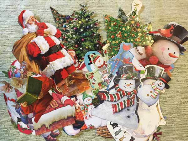 Recycling Christmas Cards Tutorial Cards Cut Out