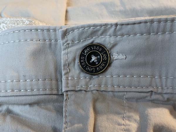 Hand Sew Button 27 Finish button pants buttoned