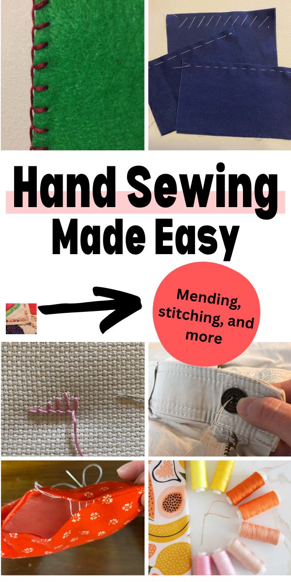 How to Sew by Hand (Hand Sewing Techniques)