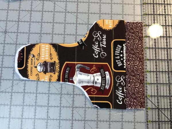 Hanging Towel 11 stitching Lines marked