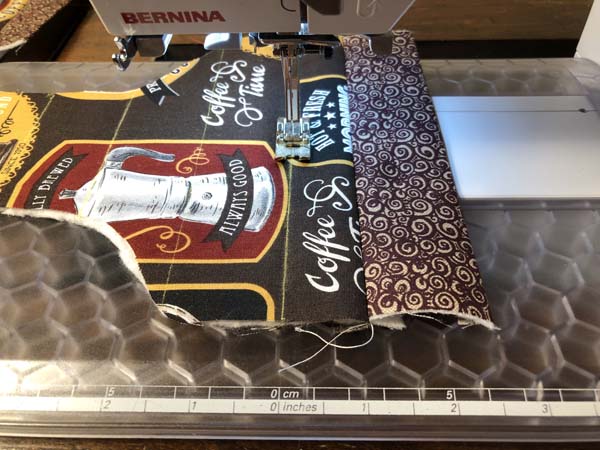 Hanging Towel 12 Stitch Decorative stitches on lines