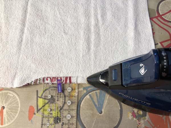 Hanging Towel 26 fold up new hem