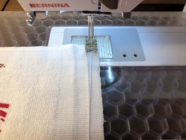 Hanging Towel 30 Gathering stitch