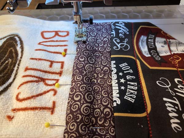 Hanging Towel 38 sew topper closed