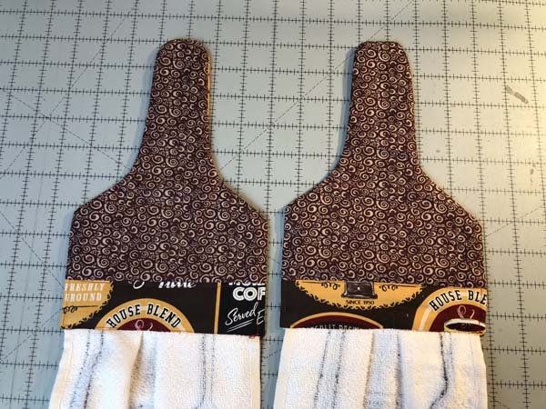 Hanging Towel 42 Finished topper back