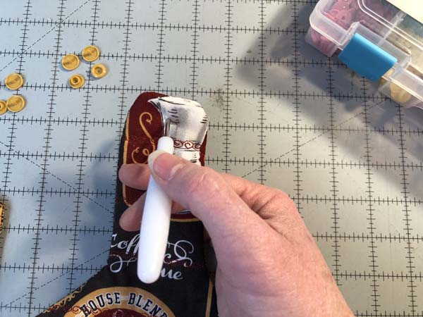 Hanging Towel 45 Poke Hole with awl