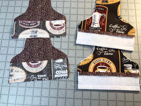 Hanging Towel 7 Band Sewn onto fronts and backs