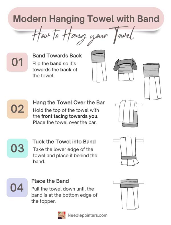 Hanging Towel with Band Instructions