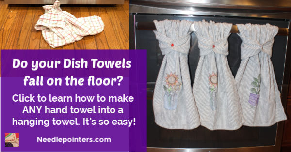 How to sew a hanging hand towel for your kitchen or bathroom 