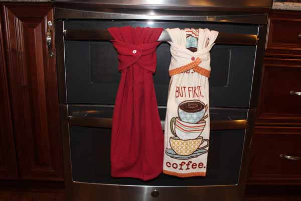 Oven Door Towel, Kitchen Hanging Towel, Dish Towel, Bathroom Hand Towel  With Snap Closure 
