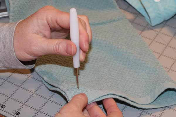 Hanging Towels with Snaps - Poke Hole