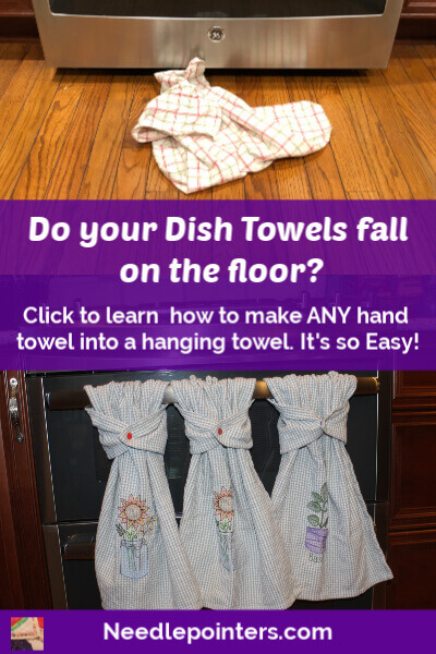 How to Make a Simple Hanging Dish Towel - The How-To Home