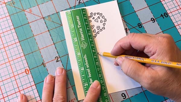 Heart Balloon Card 11 Draw Line