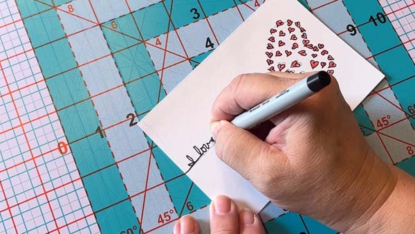 Heart Balloon Card 15 Write Sentiment