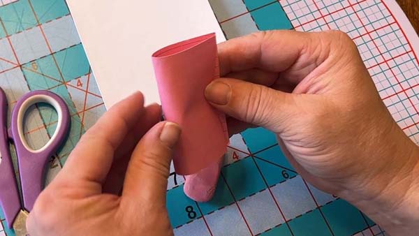 Heart Balloon Card 2 Fold Scrap Paper