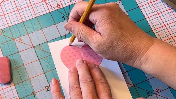 Heart Balloon Card 5 Trace heart shape