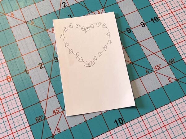 Heart Balloon Card 7 Drawn Outside Hearts