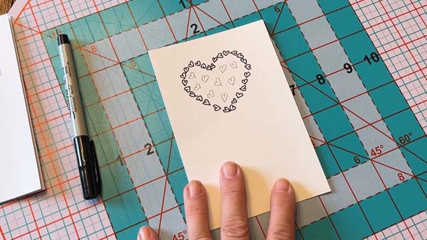 Heart Balloon Card 9 Draw Inside Hearts