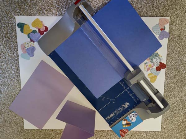 Heart Card Tutorial 2 Cutting Cardstock