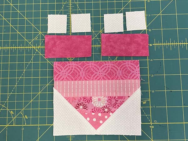 Heart Mug Rug 13 Top of Heart