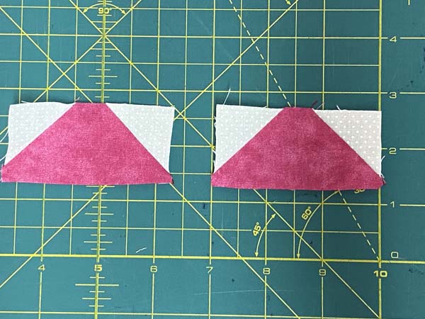 Heart Mug Rug 17 Ironed Squares