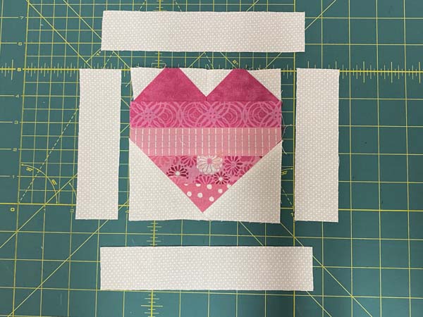 Heart Mug Rug 20 Borders