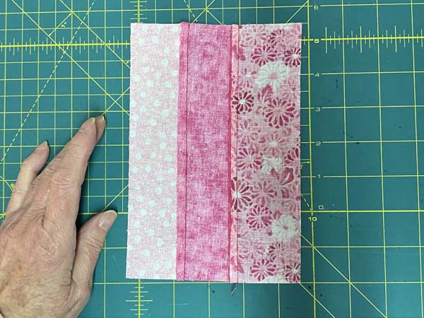 Heart Mug Rug 24 Side Strips Back