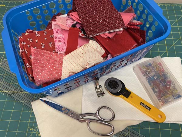 Heart Mug Rug Supplies