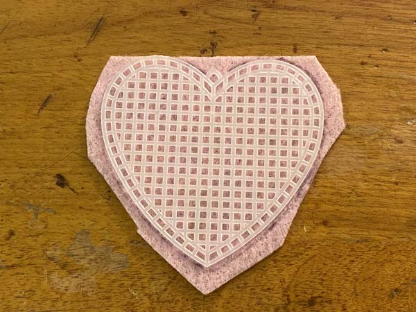 Heart Ornament Plastic Canvas 13 Cut Felt