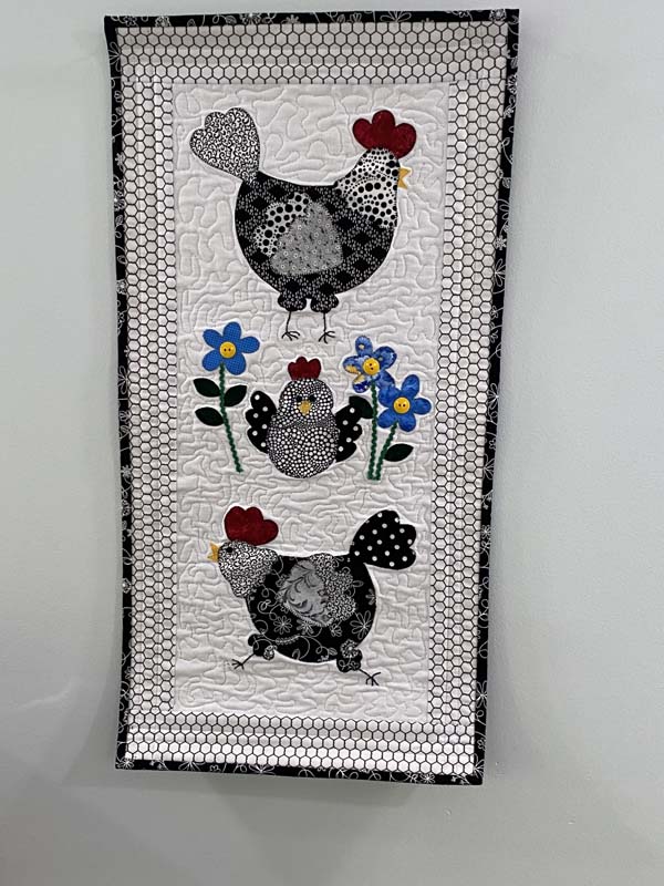 Hens and Chicks 2 Wall Hanging